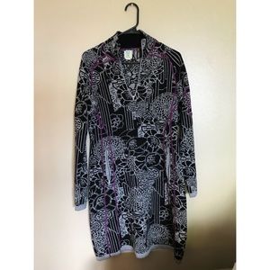 Pattern sweater dress